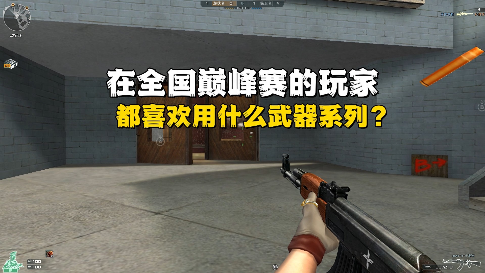 《穿越火线》在全国巅峰赛的玩家都喜欢用什么武器系列？