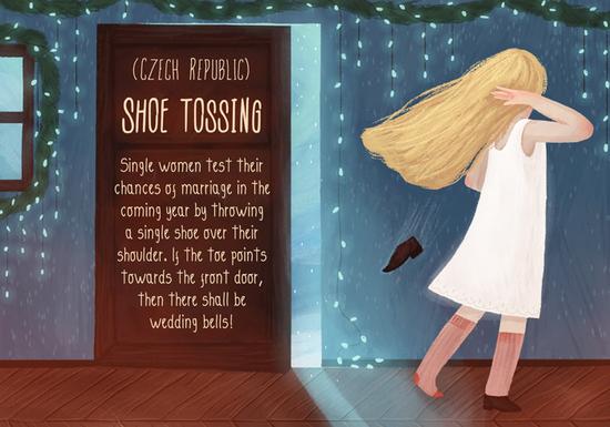 捷克：扔鞋测桃花