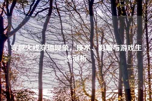 穿越火线穿墙现象，技术、影响与游戏生态剖析