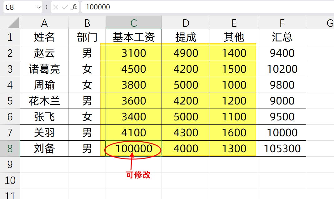 excel共享多人编辑提醒_锁定单元格区域_Excel保护工作表
