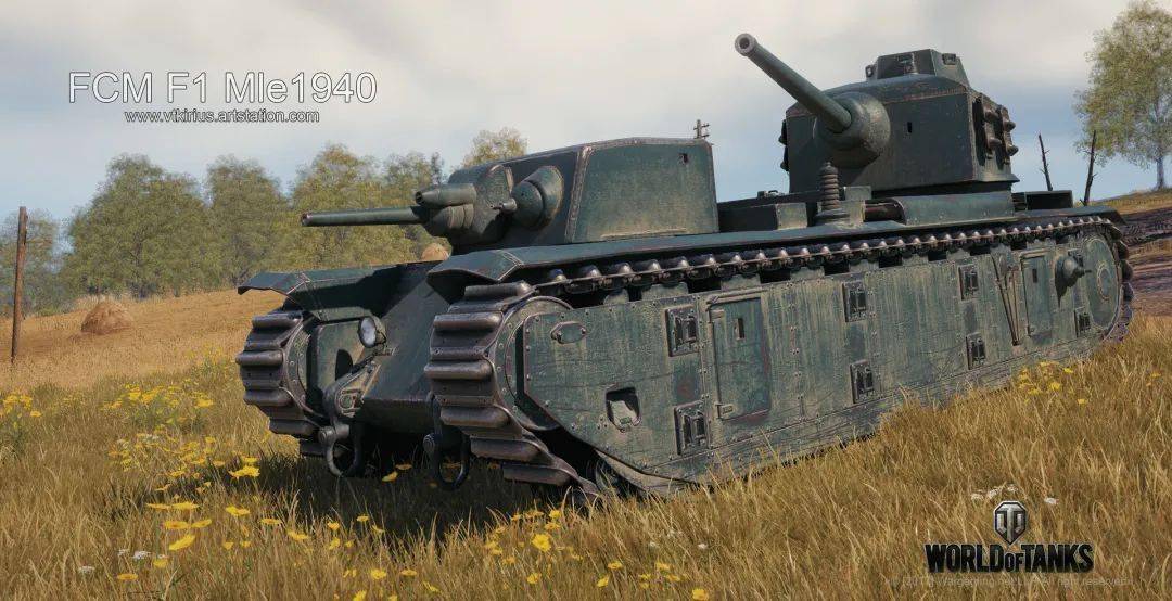F系坦克多炮塔线路 FCM F1 Char 2C 坦克世界超重型坦克_f系坦克