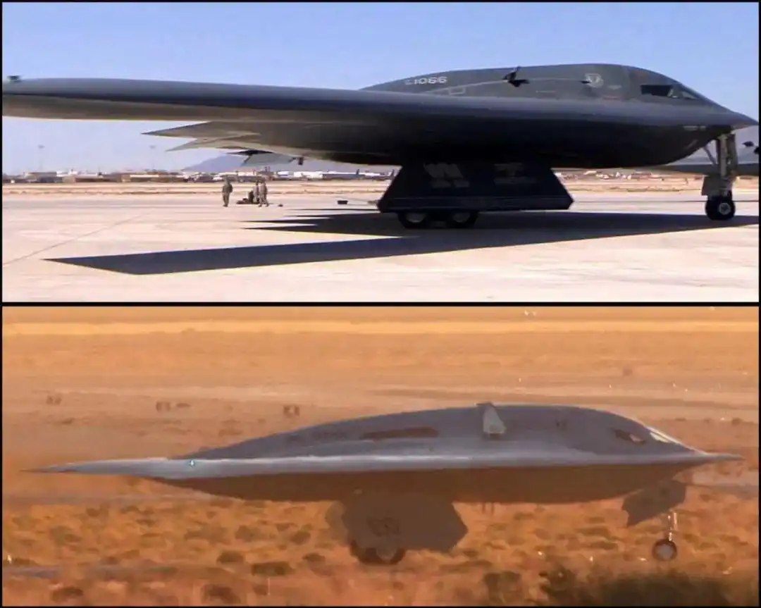 B-21未来部署地点分析_B-21突袭者首飞现场细节_美国军工巨头主动曝光战机