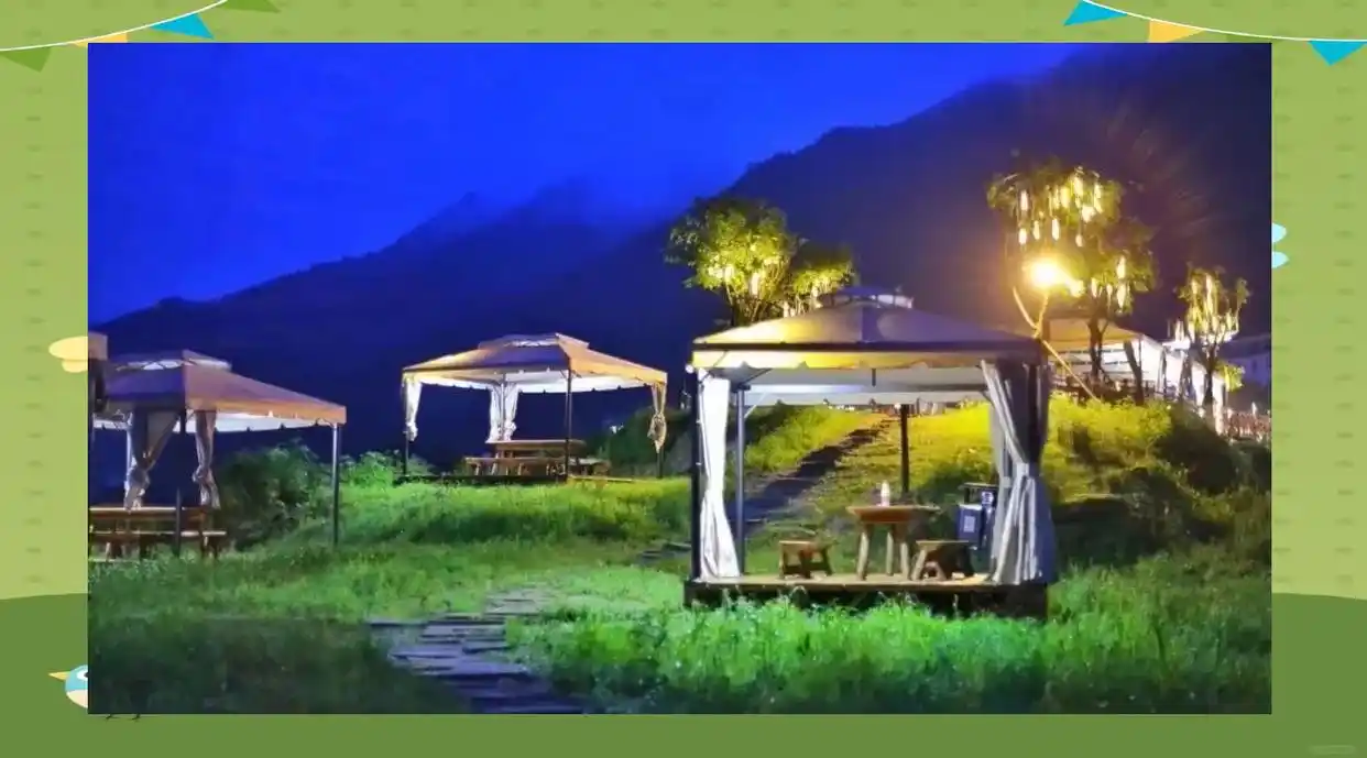 洪雅野鸡坪露营_柳江古镇康养之旅_洪雅山水毕业旅行