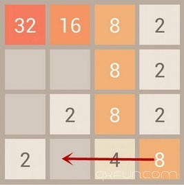 2048游戏技巧：怎么合并数字才不会死？ - 清新范(Qxfun.com)
