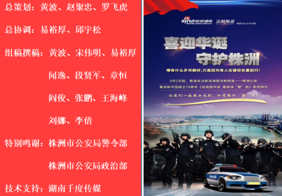株洲公安喜迎新中国成立70周年《迎祖国华诞·看株洲“警”色》系列特刊（之八）