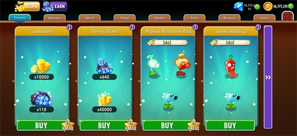 植物大战僵尸2无限金币钻石版 植物大战僵尸2无限金币钻石版