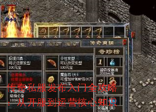 传奇私服发布入门全攻略：从开服到运营核心知识