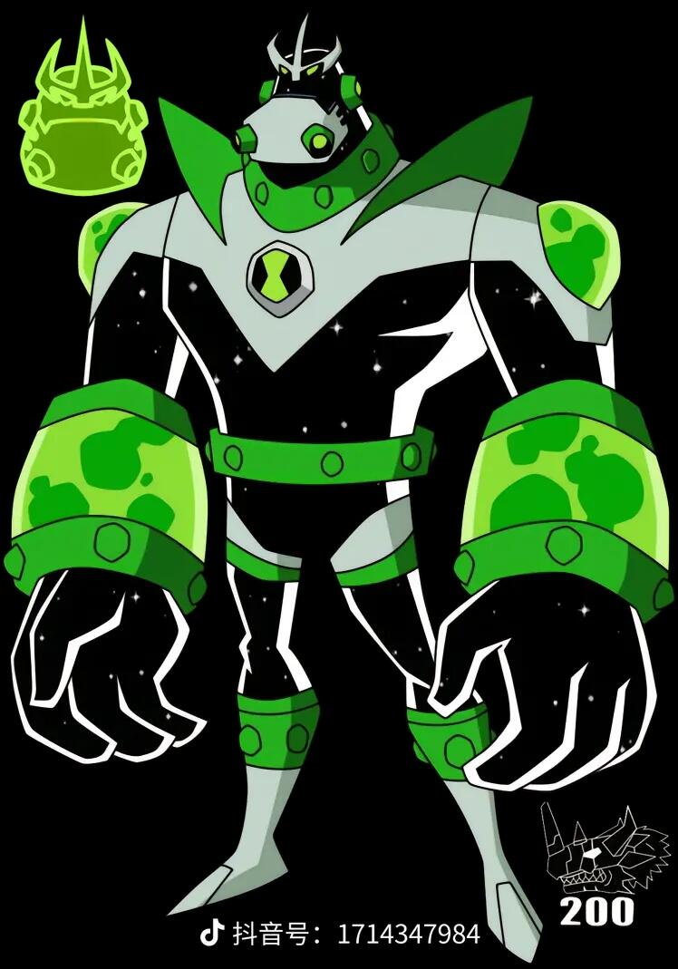 ben10外星英雄21_BEN10外星英雄百科 机械型篇 灵精怪变形怪融合型 变形怪与轰天雷融合型