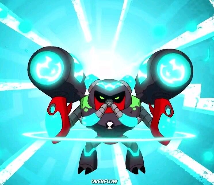 BEN10外星英雄百科 机械型篇 灵精怪变形怪融合型 变形怪与轰天雷融合型_ben10外星英雄21