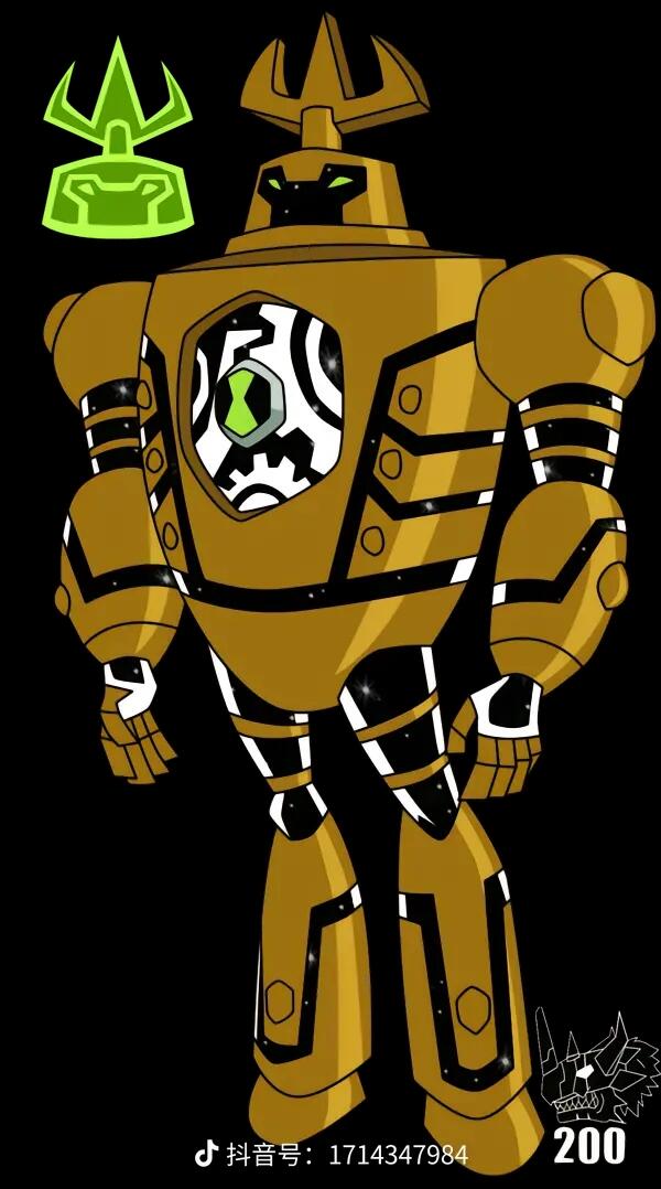 ben10外星英雄21_BEN10外星英雄百科 机械型篇 灵精怪变形怪融合型 变形怪与轰天雷融合型