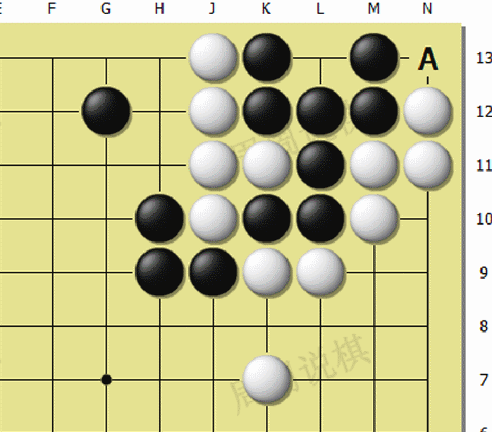 围棋对杀暗气运用_围棋入门 暗气_围棋对杀切断增加暗气