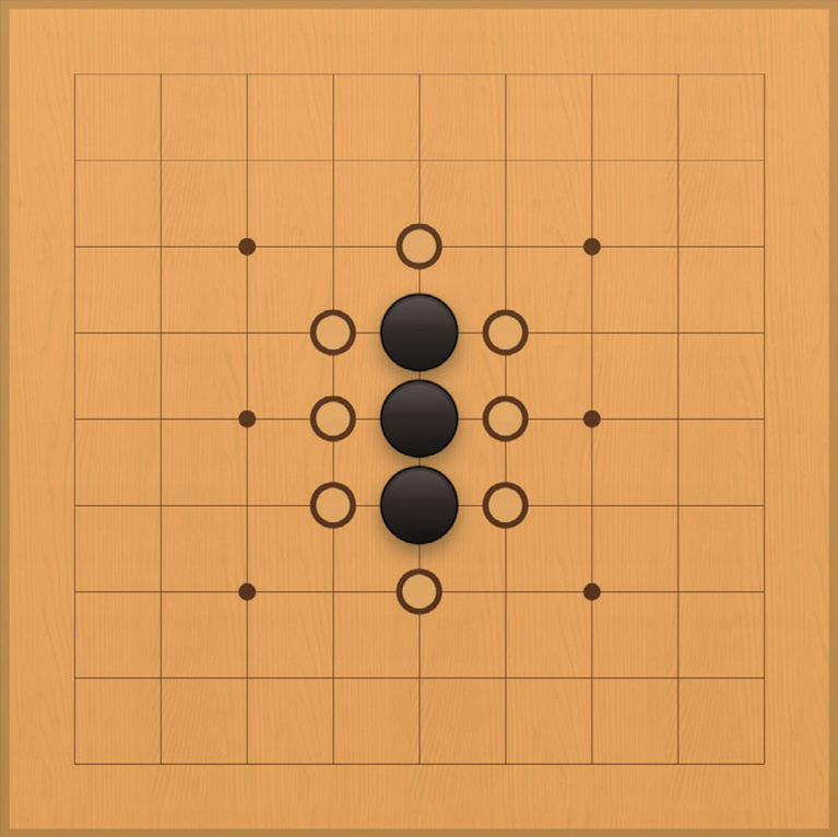 棋子边界气数_围棋气的概念_围棋入门 暗气