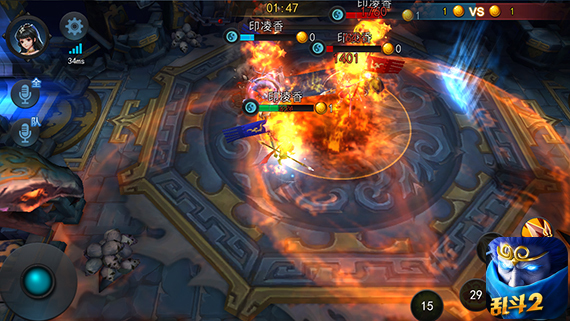 两人对战的手机游戏_乱斗西游2 2V2乾坤斗法战场_乱斗西游2 3V3真人实时对战