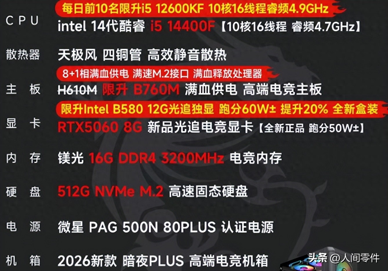 电商整机低价迷雾：拆解四大套路，教你避开装机陷阱