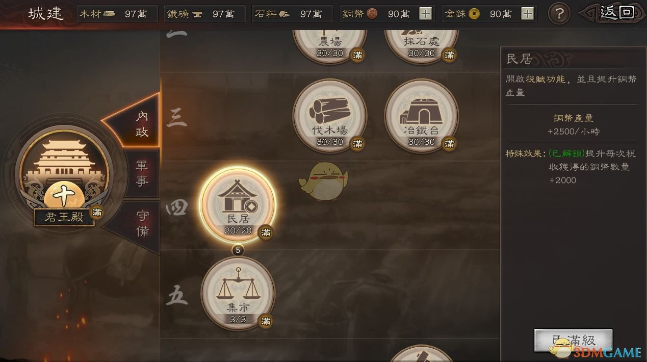 《三国志战略版》城建内政技巧一览