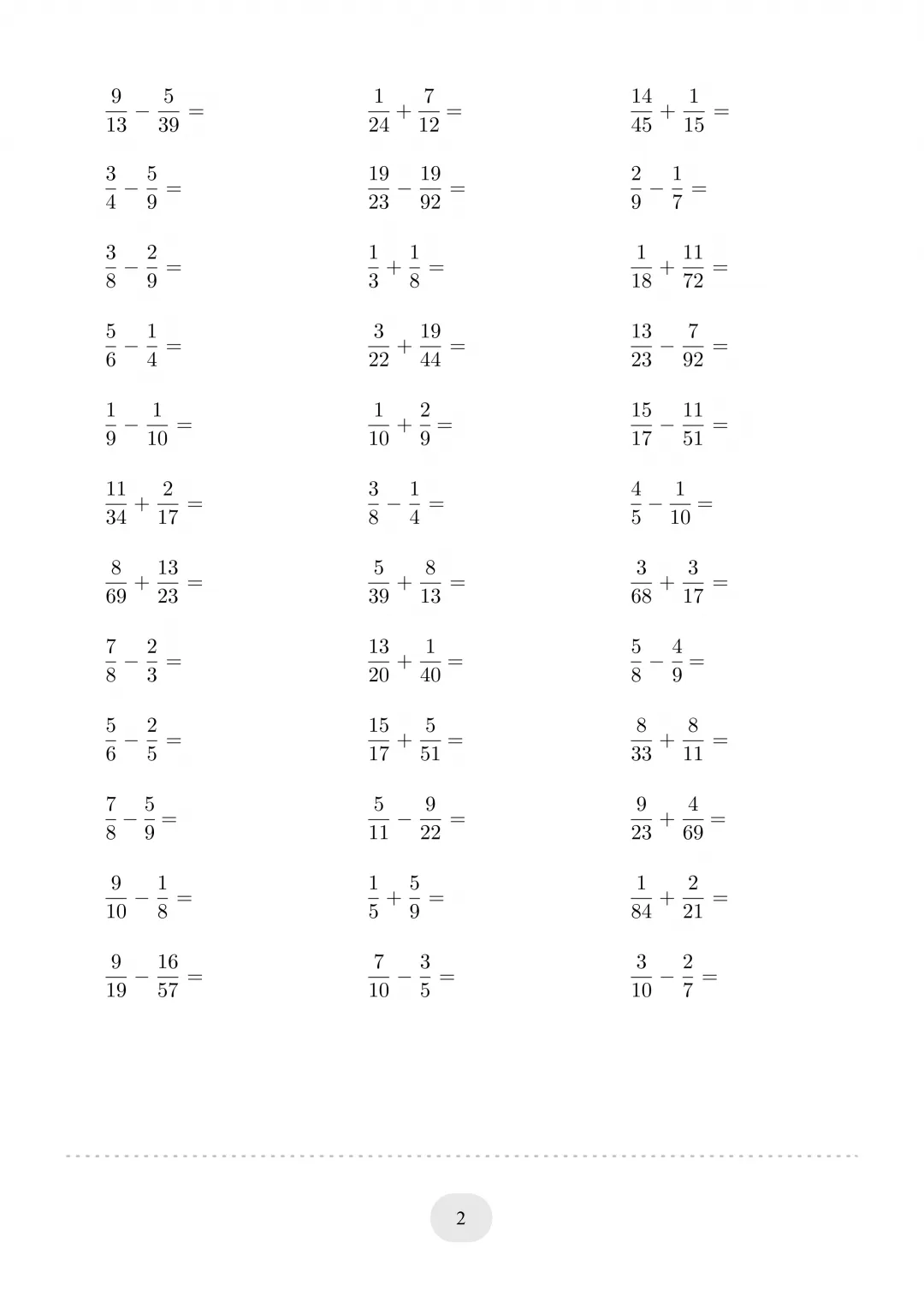 五年级暑假数学学习资料_五年级下册数学计算题大全_计算题五年级下册