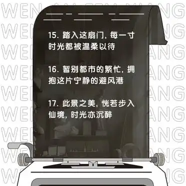 酒店入住文案，简短又干净