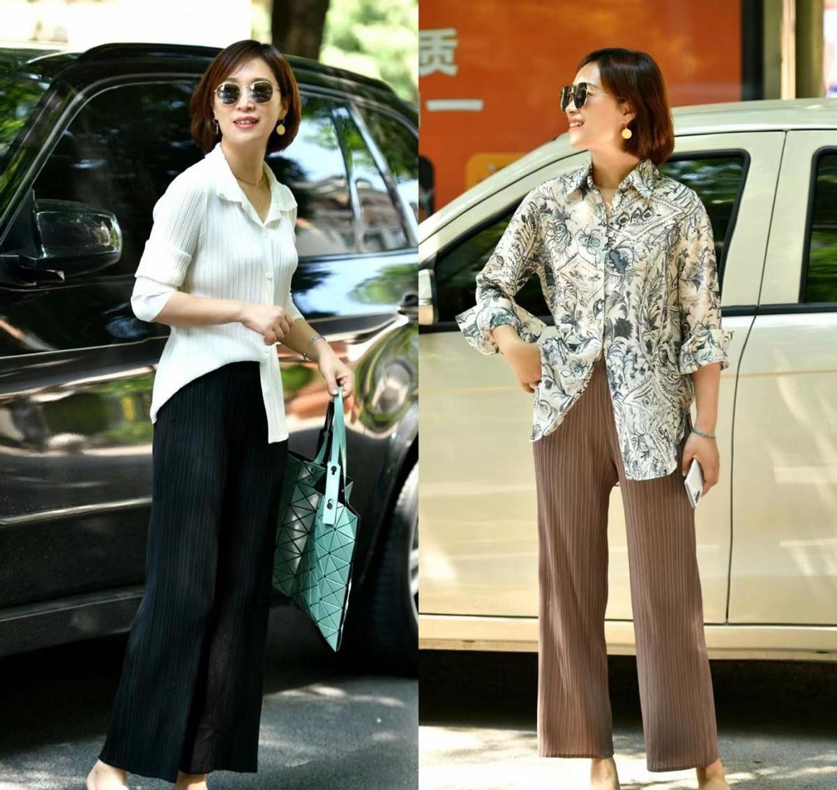 天丝衣时尚_高档雪纺衫_五六十岁女人穿搭