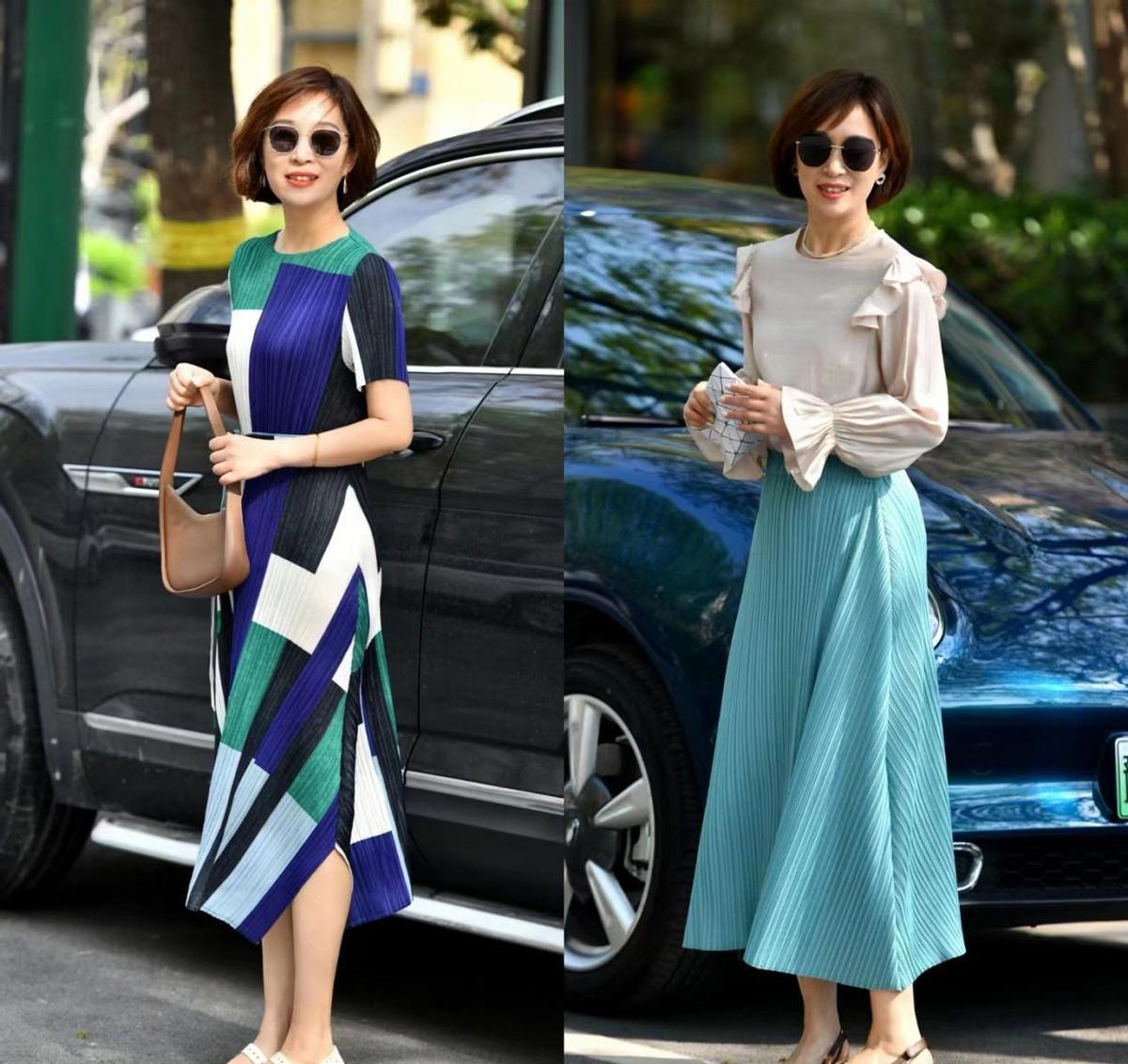 五六十岁女人穿搭_天丝衣时尚_高档雪纺衫