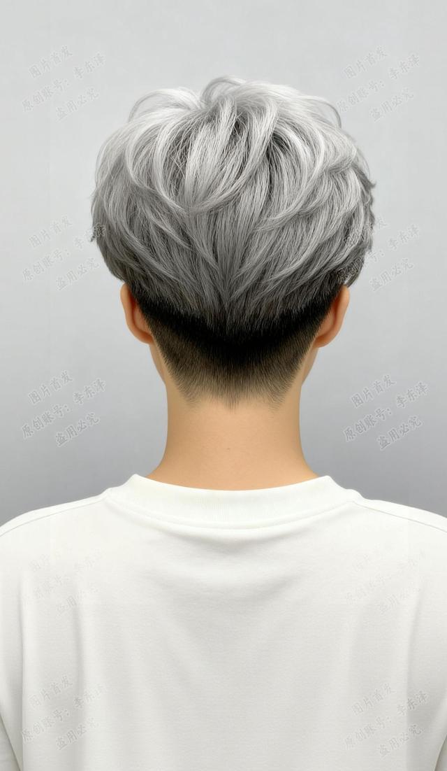银发潮流发型_白发造型_2026小男孩流行发型