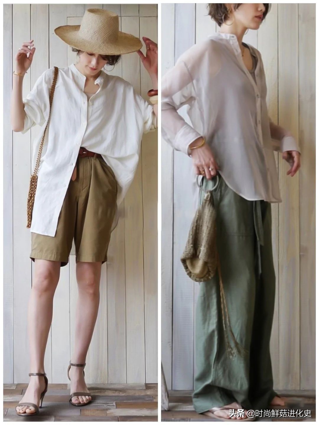 今夏流行一种穿搭，叫“雪纺衫+棉麻裤”，成熟女人这么穿好优雅