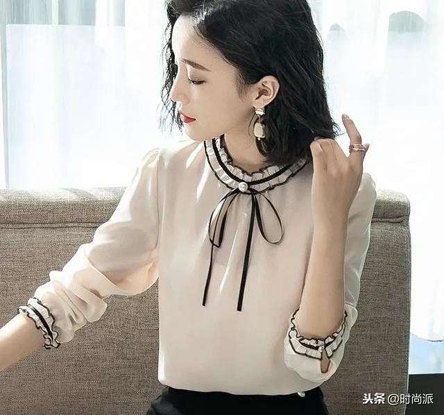 高档雪纺衫_修身显瘦雪纺衫_雪纺衫春季穿搭