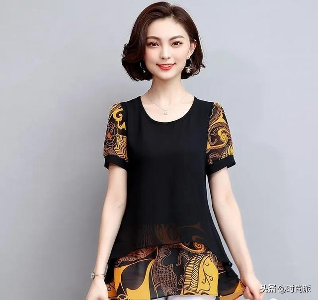 雪纺衫春季穿搭_修身显瘦雪纺衫_高档雪纺衫