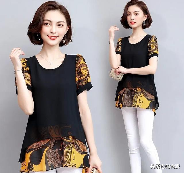 修身显瘦雪纺衫_雪纺衫春季穿搭_高档雪纺衫