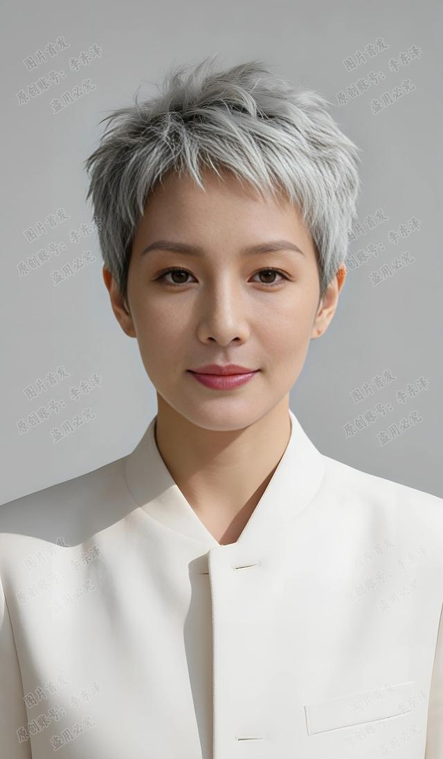 短碎发层次感设计_2026小男孩流行发型_白发造型设计