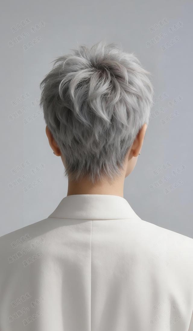 短碎发层次感设计_白发造型设计_2026小男孩流行发型