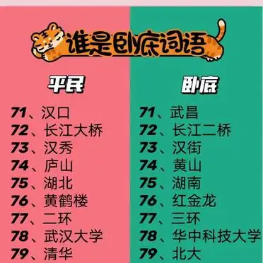 聚会游戏推荐_谁是卧底游戏规则详解_谁是卧底游戏规则 词语