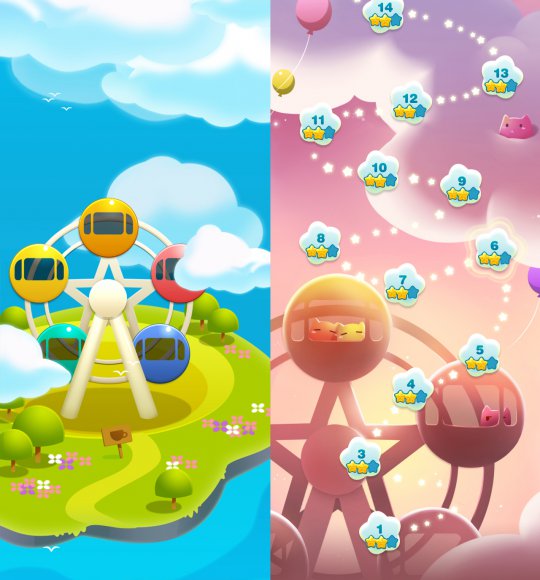 《天天爱消除》摩天轮地图