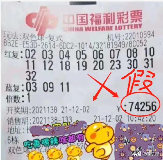 别再被骗了!这些双色球复式票都是假的