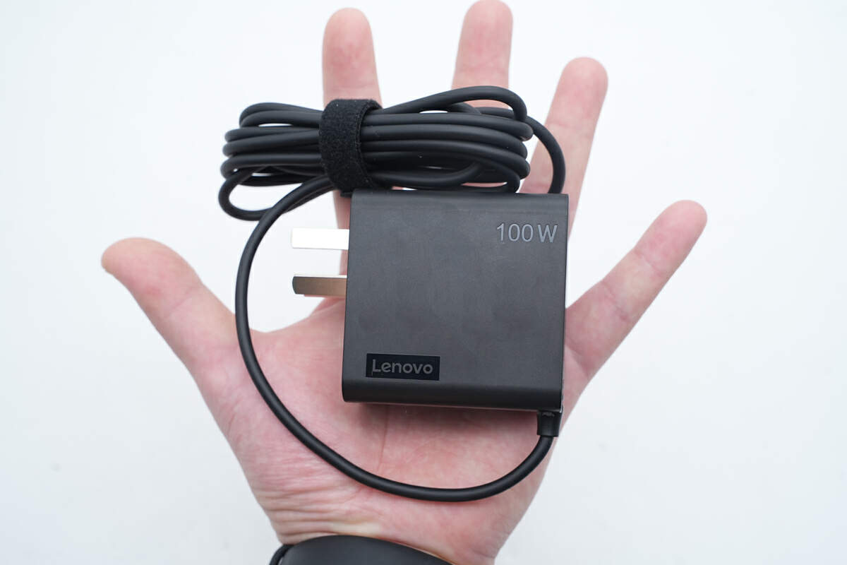 氮化镓电源适配器内部方案和用料_联想电脑电源线通用吗_联想原装100W氮化镓电源适配器拆解