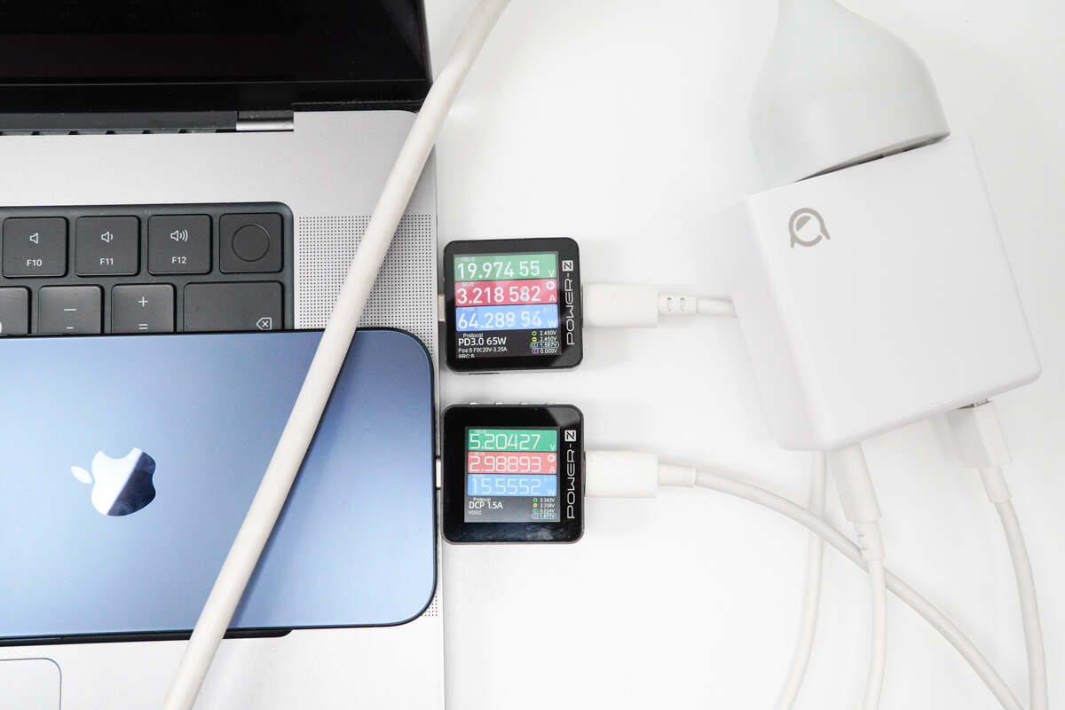 联想小新105W氮化镓充电器评测_联想电脑电源线通用吗_小新2C1A三口氮化镓适配器性能测试