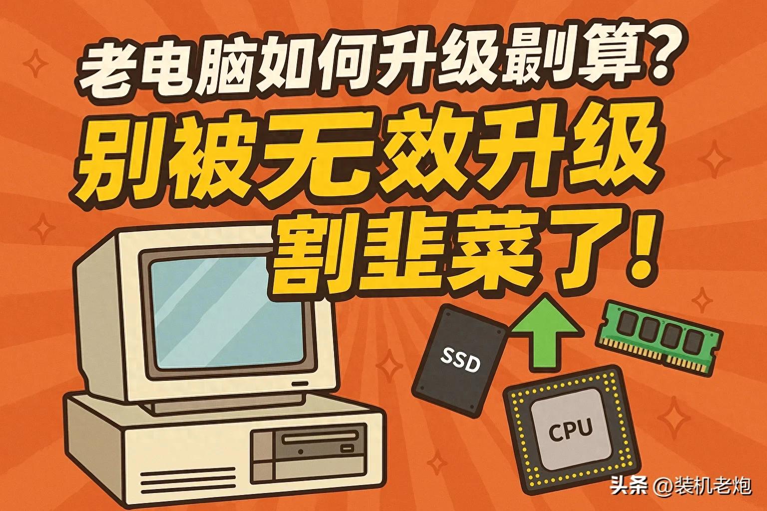 老电脑如何升级最划算？别被无效升级割韭菜了！