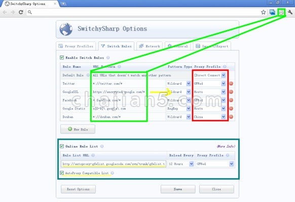 谷歌浏览器插件Proxy SwitchySharp