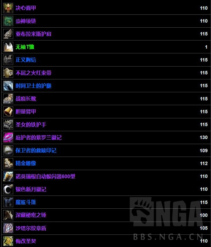 TBC圣骑士防骑天赋配置_魔兽世界8.0防骑一键宏_TBC圣骑士防骑装备选择