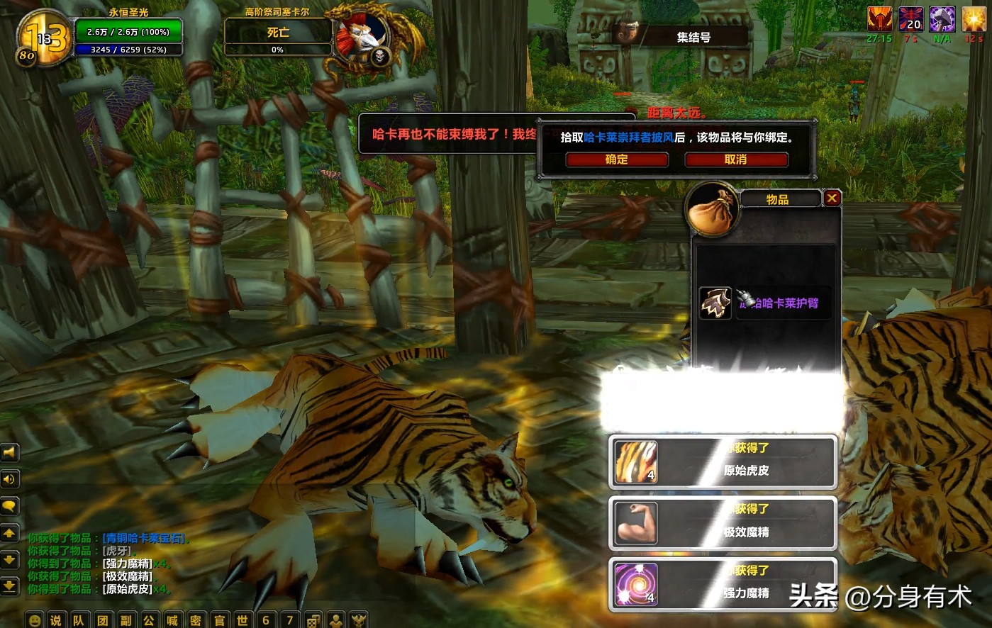 魔兽世界防骑4分钟刷老虎坐骑攻略_7.2防骑宏_魔兽世界防骑祖尔格拉布老虎坐骑教程