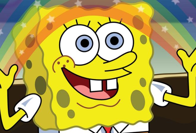 海绵宝宝对大块头英文版_海绵宝宝 尼克儿童频道 删除 剧情 黑色幽默 都市传说