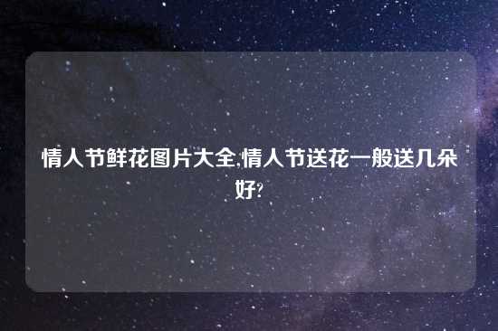 情人节鲜花图片大全,情人节送花一般送几朵好?