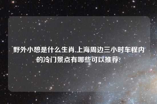 野外小憩是什么生肖,上海周边三小时车程内的冷门景点有哪些可以推荐?