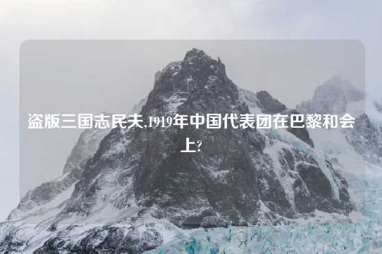 盗版三国志民夫,1919年中国代表团在巴黎和会上?