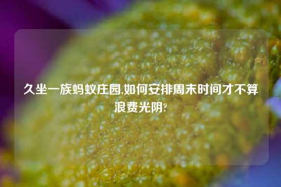久坐一族蚂蚁庄园,如何安排周末时间才不算浪费光阴?