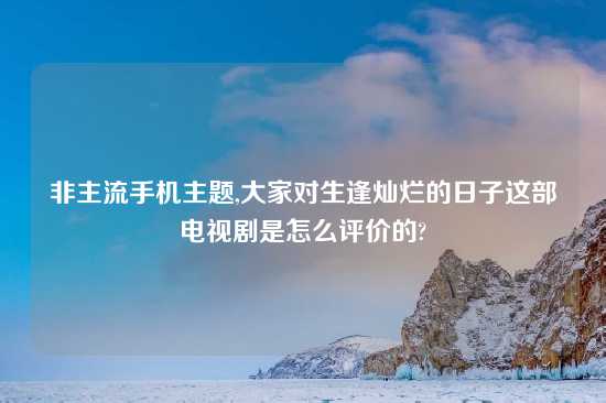 非主流手机主题,大家对生逢灿烂的日子这部电视剧是怎么评价的?