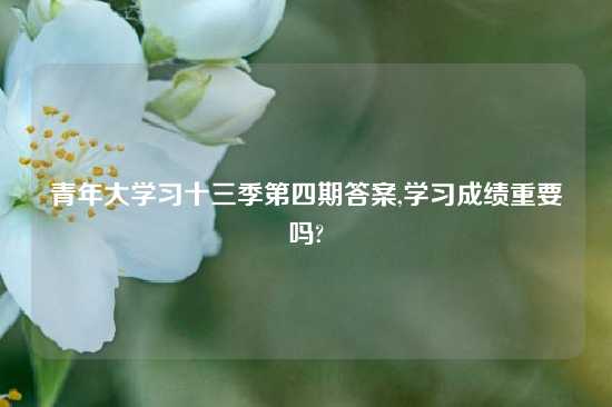 青年大学习十三季第四期答案,学习成绩重要吗?