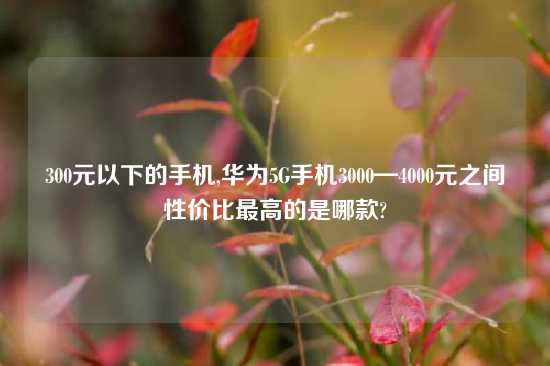 300元以下的手机,华为5G手机3000—4000元之间性价比最高的是哪款?