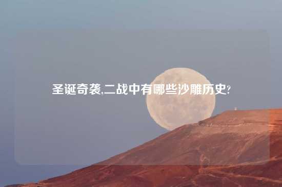 圣诞奇袭,二战中有哪些沙雕历史?