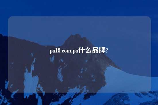 pa18.com,pa什么品牌?