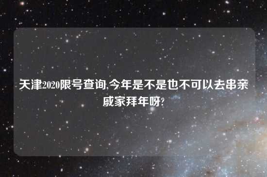 天津2020限号查询,今年是不是也不可以去串亲戚家拜年呀?